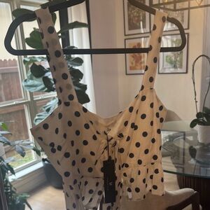 Polka Dot Sleeveless Top